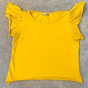 Women’s yellow tank top